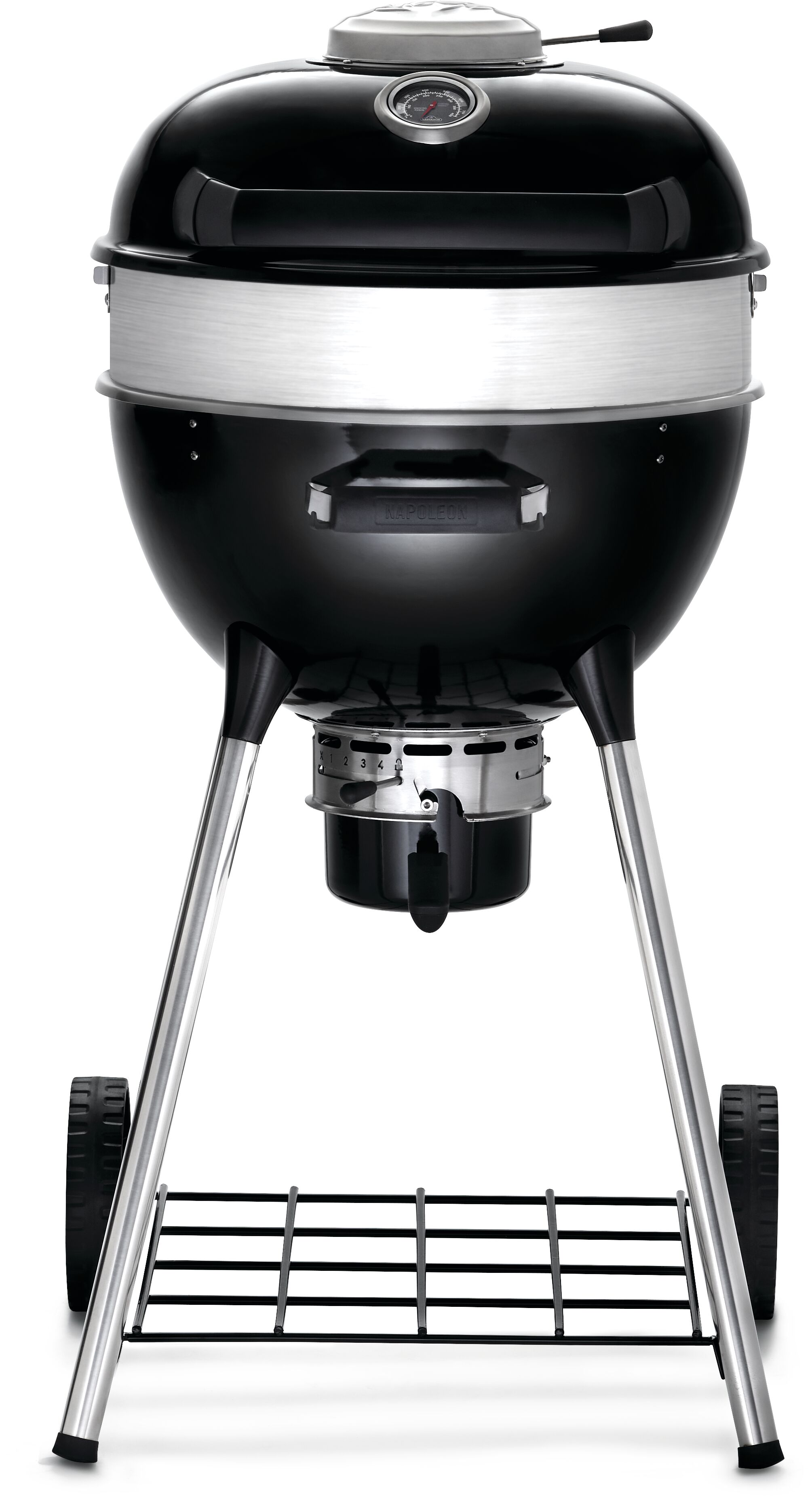 Gril au charbon de bois circulaire PRO18, noir